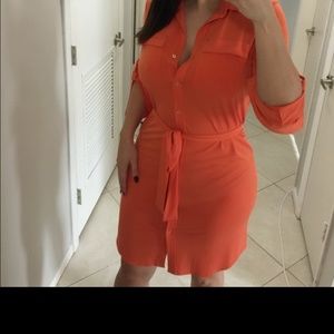 Calvin klein orange dress